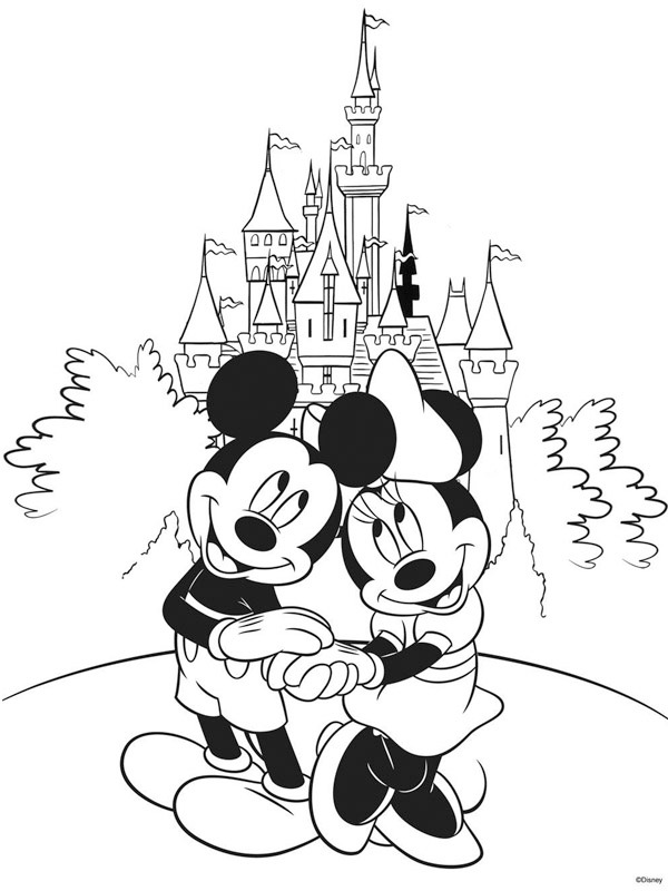 Coloriage Disney Adulte Mickey Mouse - télécharger et imprimer