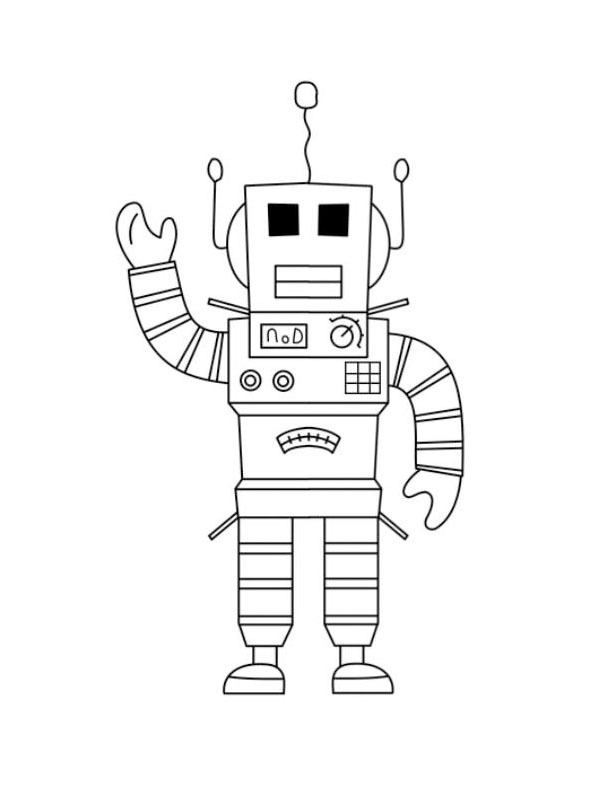 Mr. Robot (Roblox) Coloriage