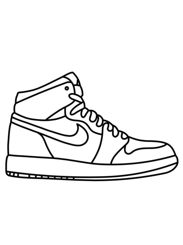 Chaussure Nike Coloriage