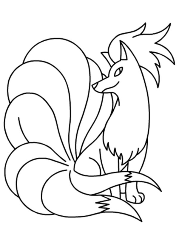 Ninetales (Pokémon) Coloriage