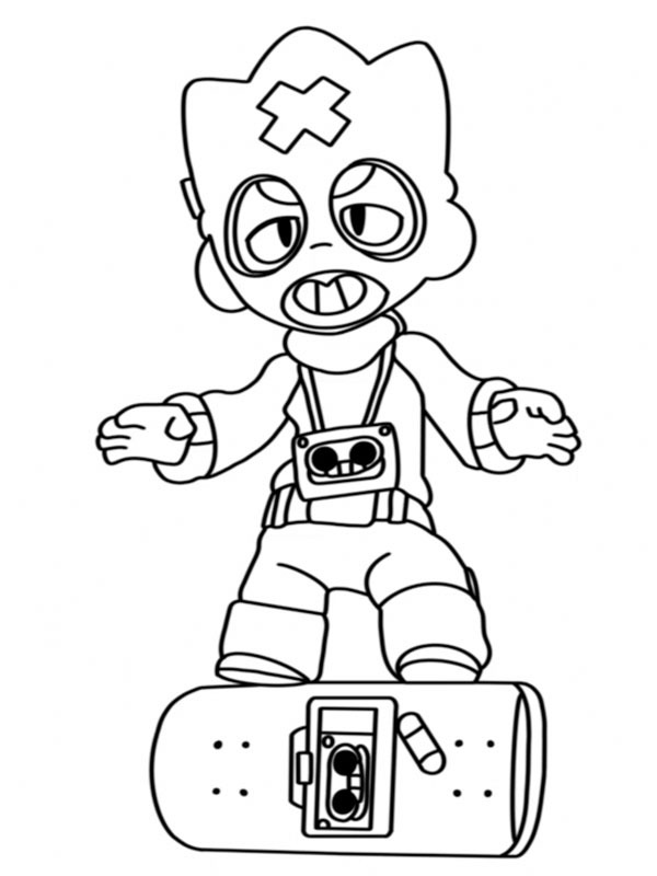 Ollie Brawl Stars Coloriage