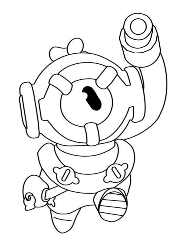 Otis Brawl Stars Coloriage