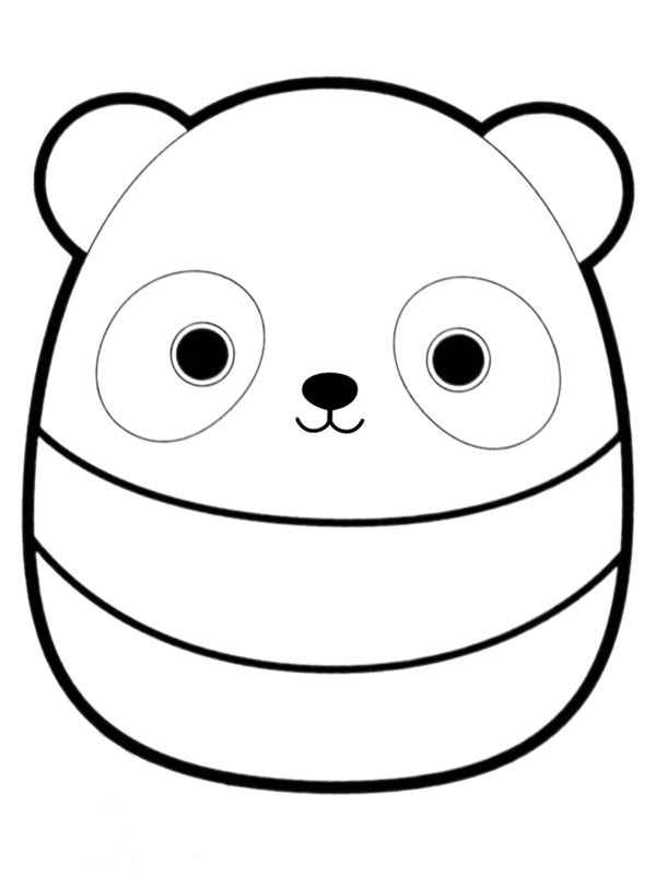 Panda Stanley Squishmallows Coloriage