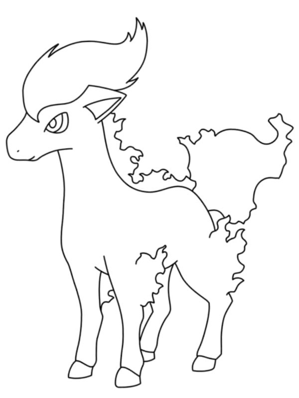 Ponyta (Pokémon) Coloriage