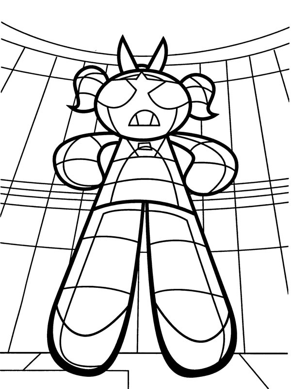 Powerpuff Dynamo Coloriage