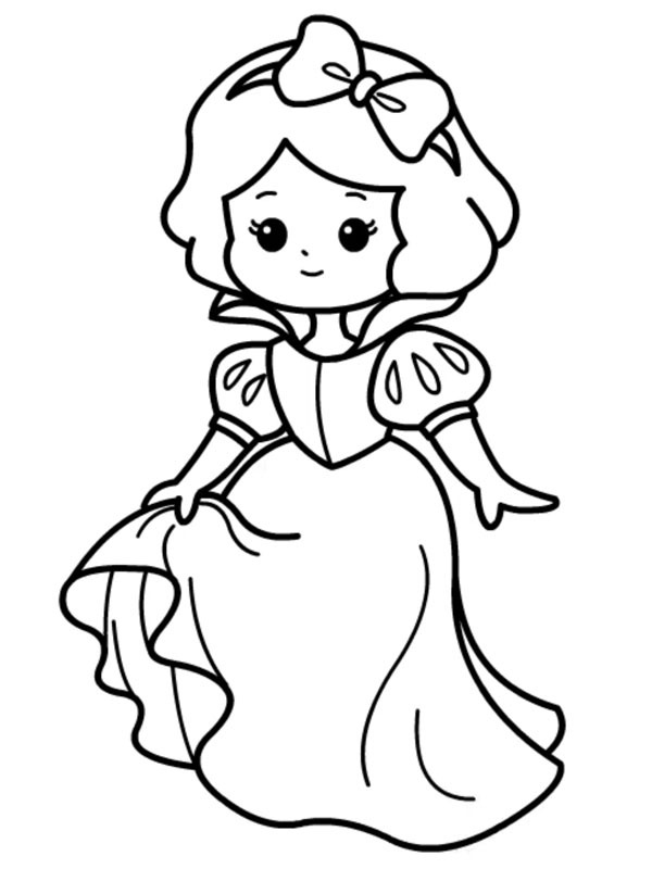 Princesse Blanche-Neige Coloriage