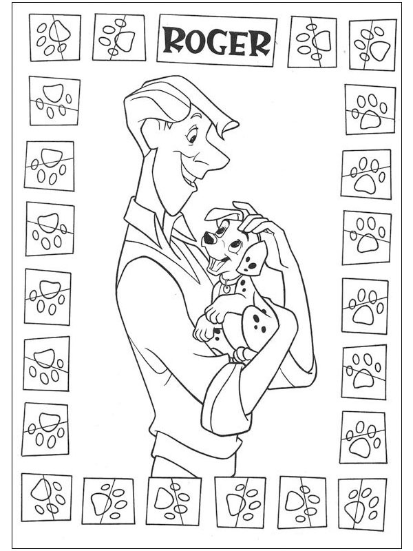 Roger Radcliffe (101 Dalmatiërs) Coloriage