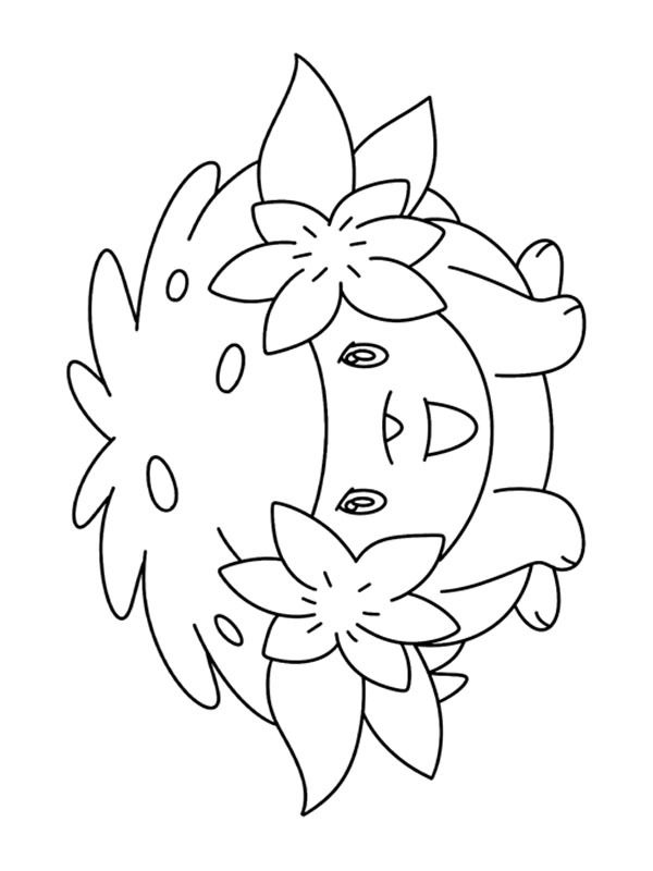 Shaymin (Pokémon) Coloriage