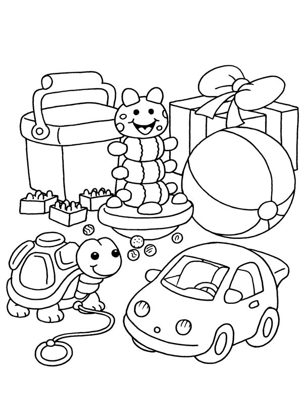 Cadeaux de Saint-Nicolas Coloriage