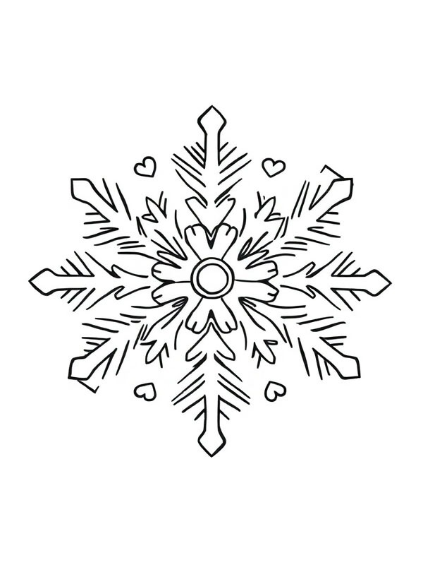 Flocon de neige Coloriage