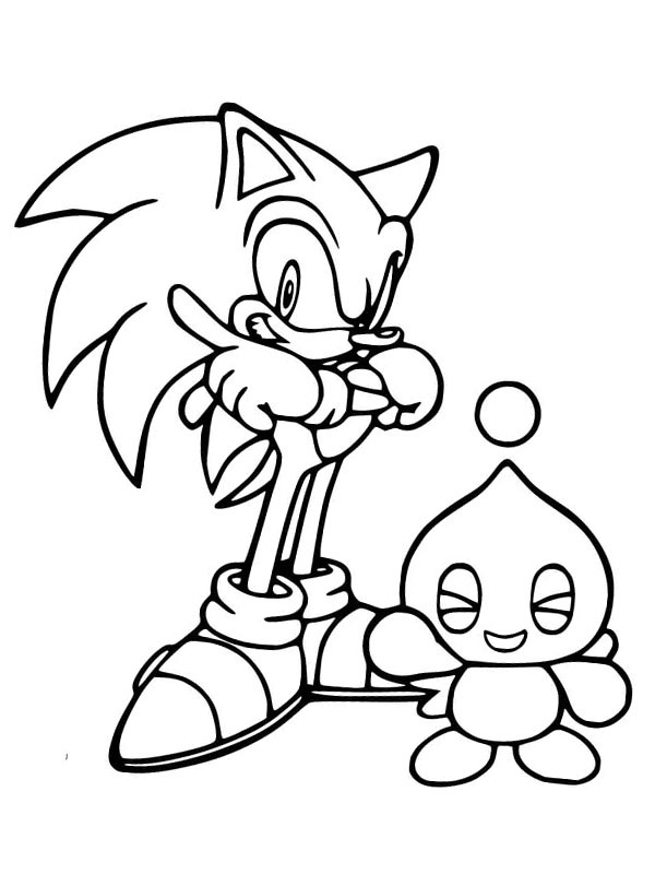 Sonic et Cheese Coloriage