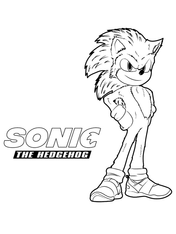 sonic le Hérisson Coloriage