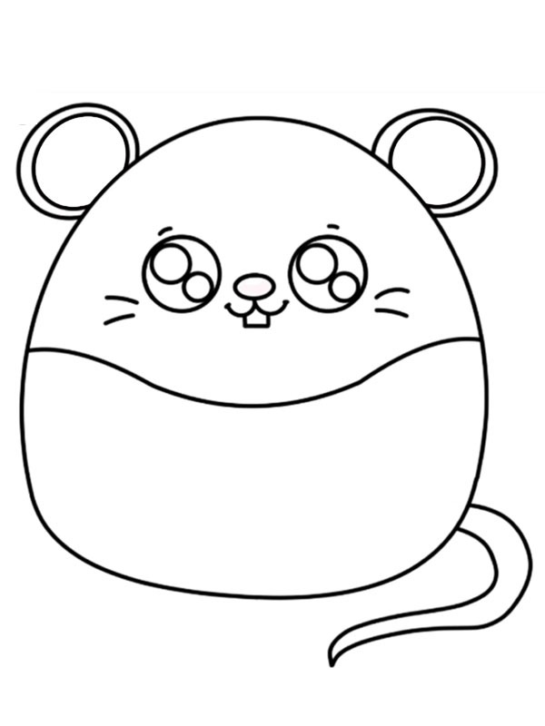 Souris Squishmallow Coloriage