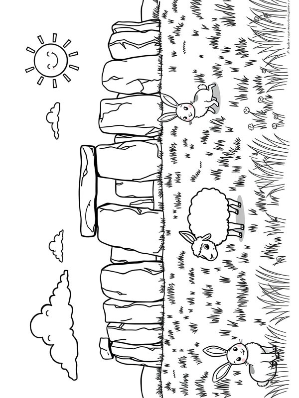 Stonehenge Coloriage