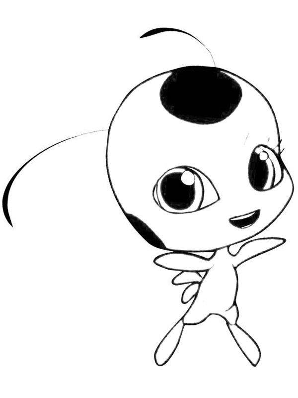 Tikki Kwami Miraculous Coloriage