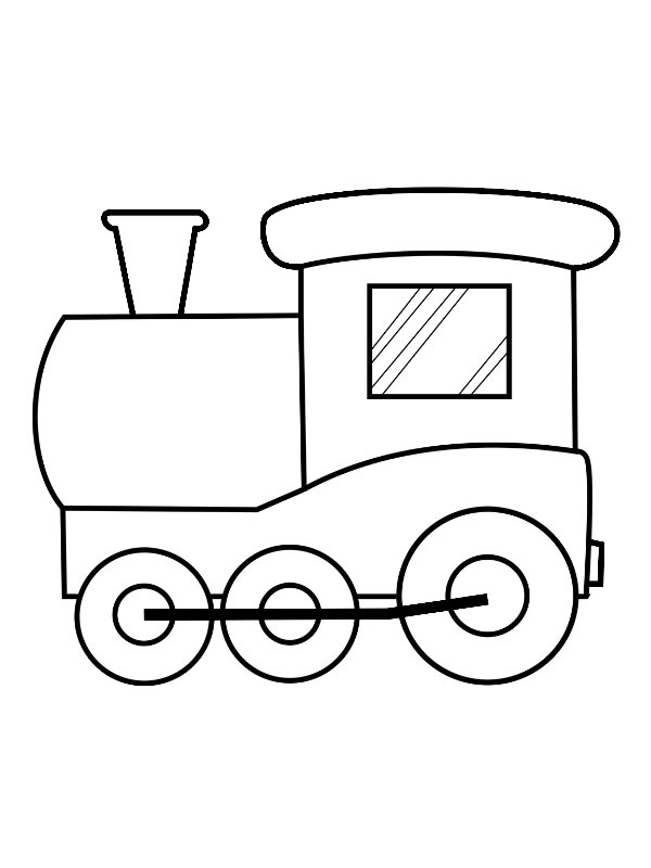 Train pour les tout-petits Coloriage