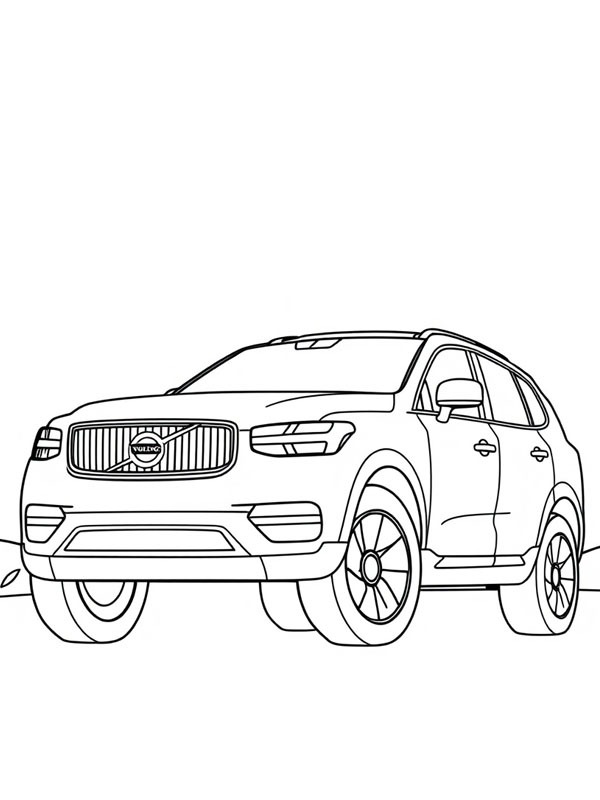 Volvo XC60 Coloriage