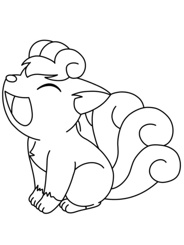 Goupix (Pokémon) Coloriage